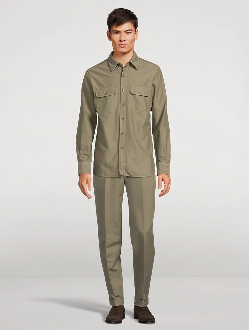 Cotton Satin Trousers
