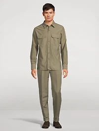 Cotton Satin Trousers