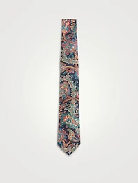 Silk Floral Paisley Tie
