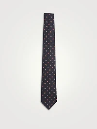 Silk Jacquard Printed Tie