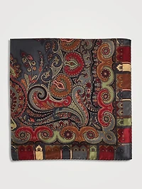 Silk Paisley Pocket Square