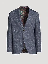 Wool-Blend Blazer Jacket