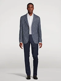 Wool-Blend Blazer Jacket
