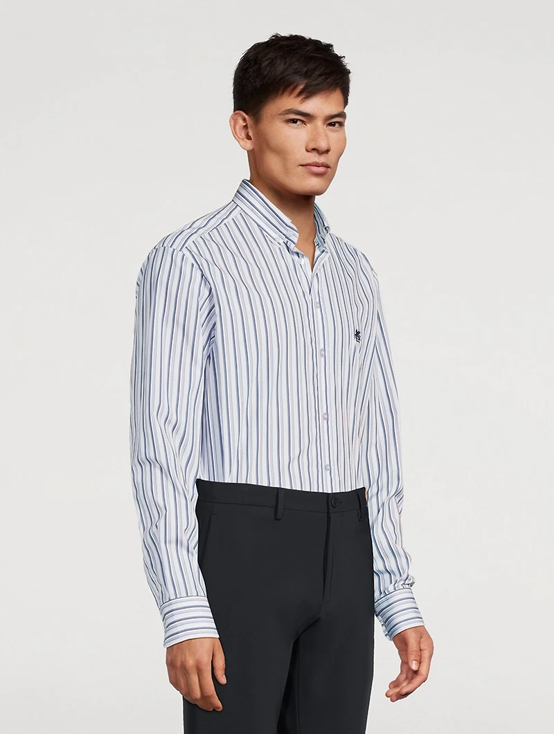 Cotton Shirt Striped Print