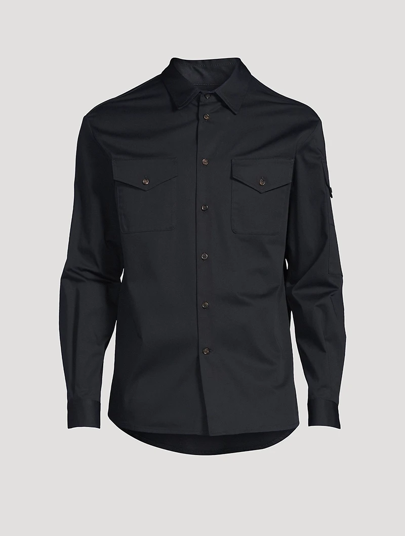 Logo Tape Military Shirt
