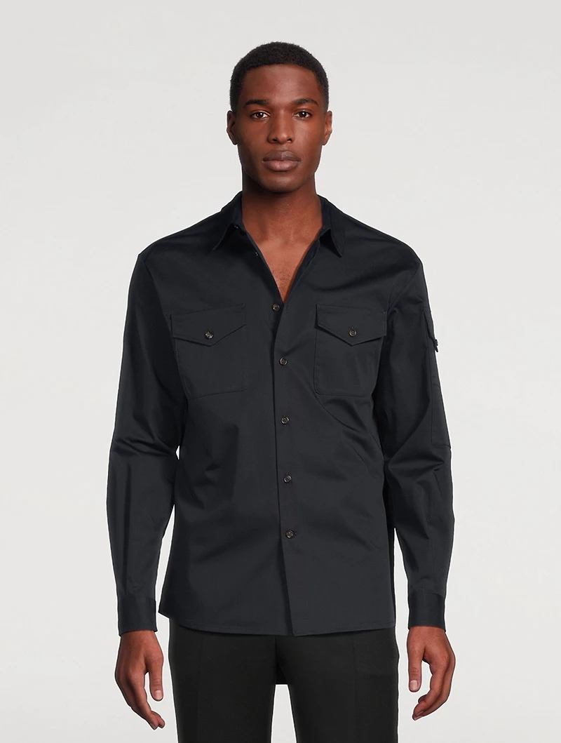 Logo Tape Military Shirt