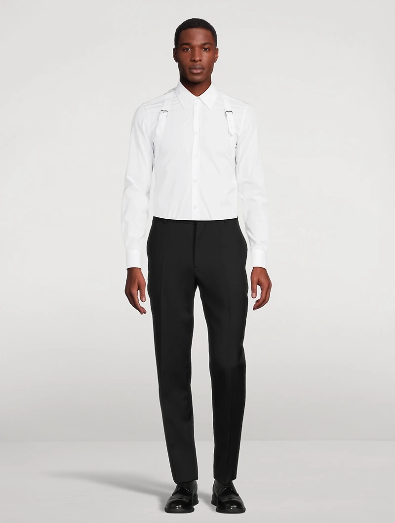 Wool Cigarette Pants