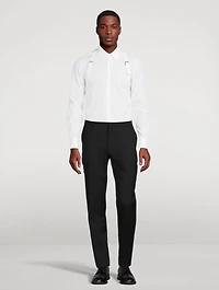 Wool Cigarette Pants
