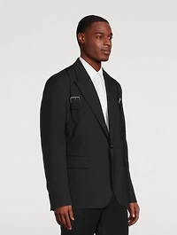 Wool Harness Single Breasted Jacket