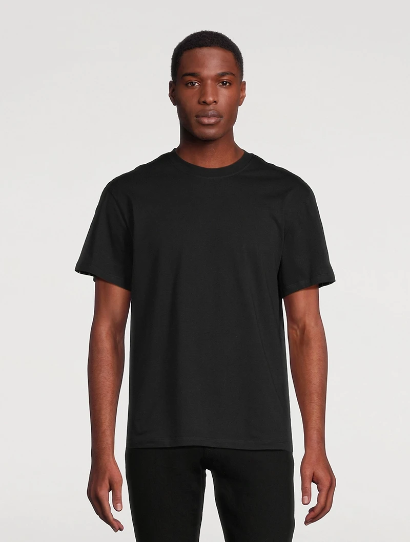 Logo Tape Cotton T-Shirt