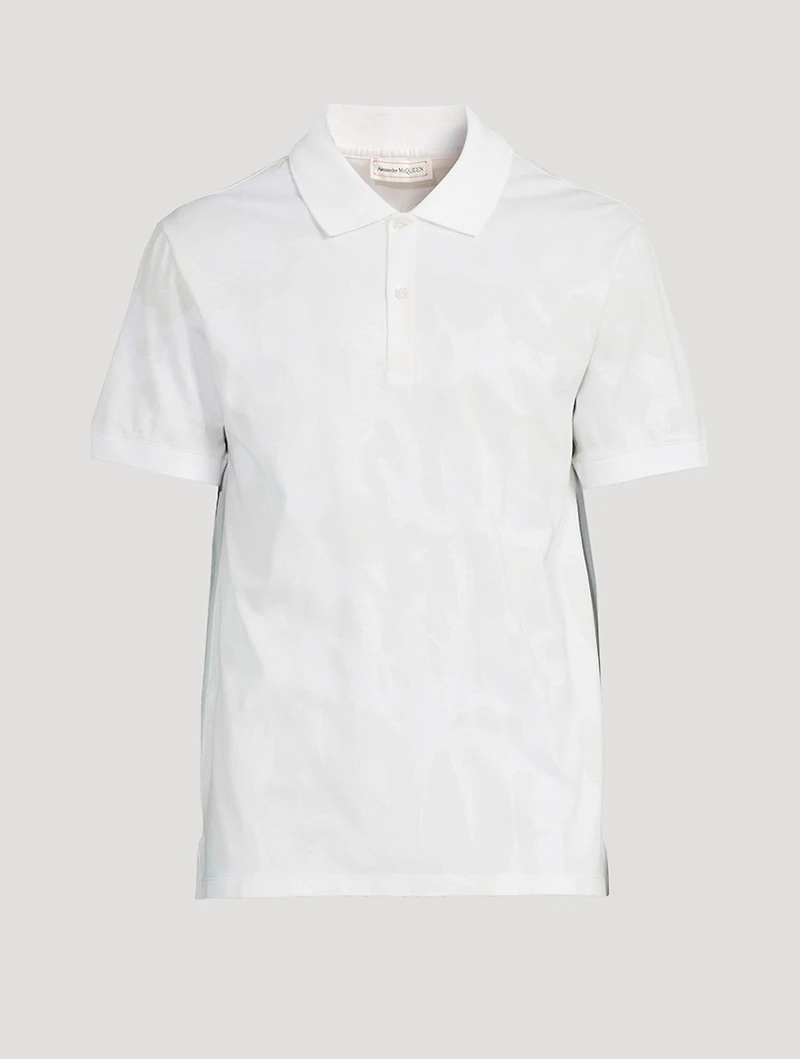 Graffiti Jacquard Piquet Polo Shirt