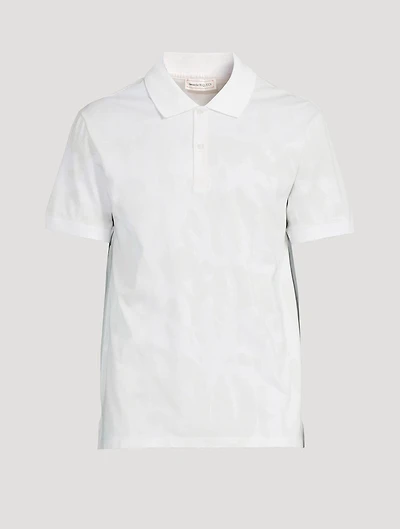 Graffiti Jacquard Piquet Polo Shirt