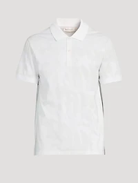 Graffiti Jacquard Piquet Polo Shirt