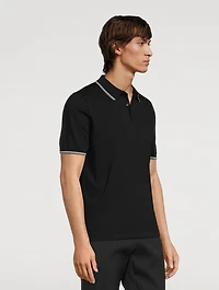 Ross Cotton Silk And Linen Polo Shirt