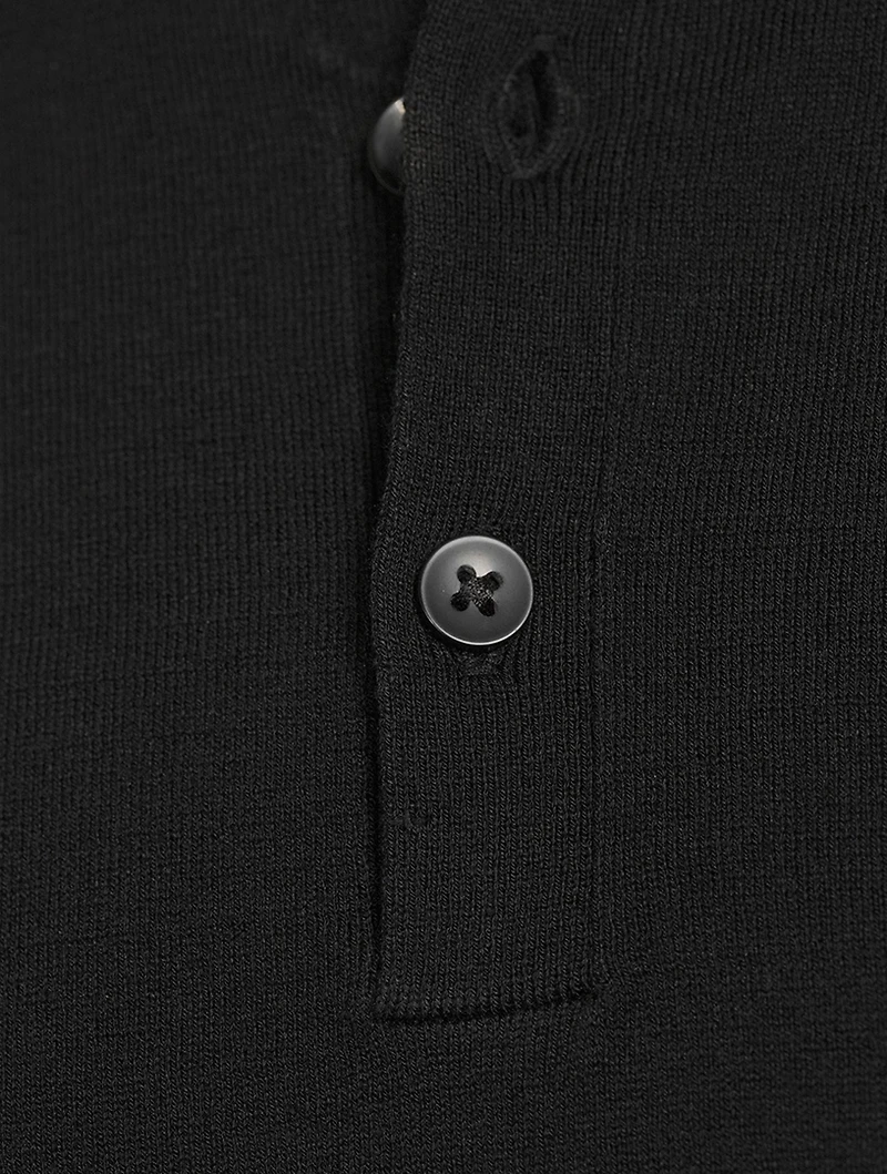 Ross Cotton Silk And Linen Polo Shirt