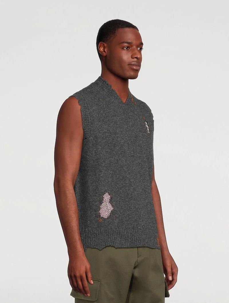 Wool V-Neck Vest