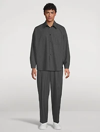 Tapered Trousers Striped Print