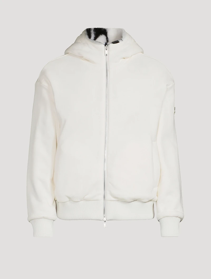 Borden Bunny Monogram Reversible Zip Hoodie