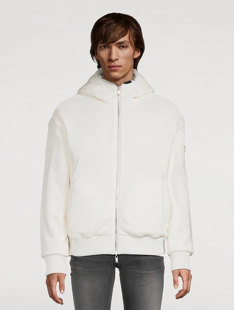 Borden Bunny Monogram Reversible Zip Hoodie