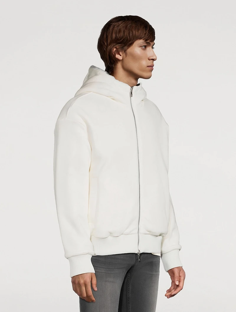 Borden Bunny Monogram Reversible Zip Hoodie