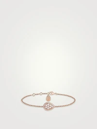 S Motif Serpent Bohème 18K Rose Gold Chain Bracelet With Diamonds