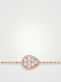S Motif Serpent Bohème 18K Rose Gold Chain Bracelet With Diamonds