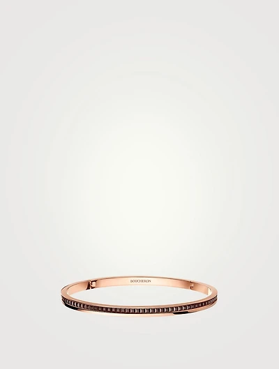 Quatre Classique 18K Rose Gold Bangle Bracelet With PVD