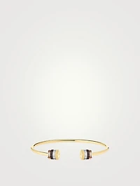 Quatre Classique 18K Gold Two Motif Bracelet With Diamonds And PVD