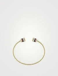Quatre Classique 18K Gold Two Motif Bracelet With Diamonds And PVD