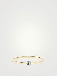 Quatre Blue Edition 18K Gold Bracelet With Ceramic And Diamonds