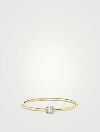 Quatre White Edition 18K Gold Bracelet With Ceramic And Diamonds