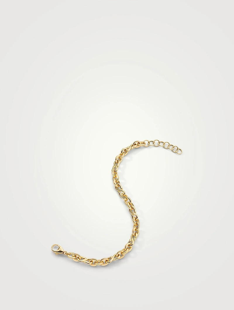 Infinity 18K Gold Chain Bracelet