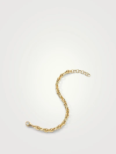 Infinity 18K Gold Chain Bracelet