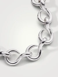 The Twist Premier Silver Infinity Chain Bracelet