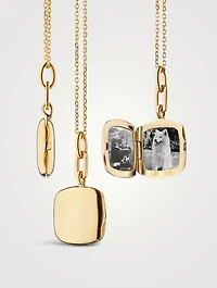 Viv 18K Gold Slim Cushion Locket