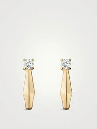 Points North 18K Gold Earrings With Diamonds