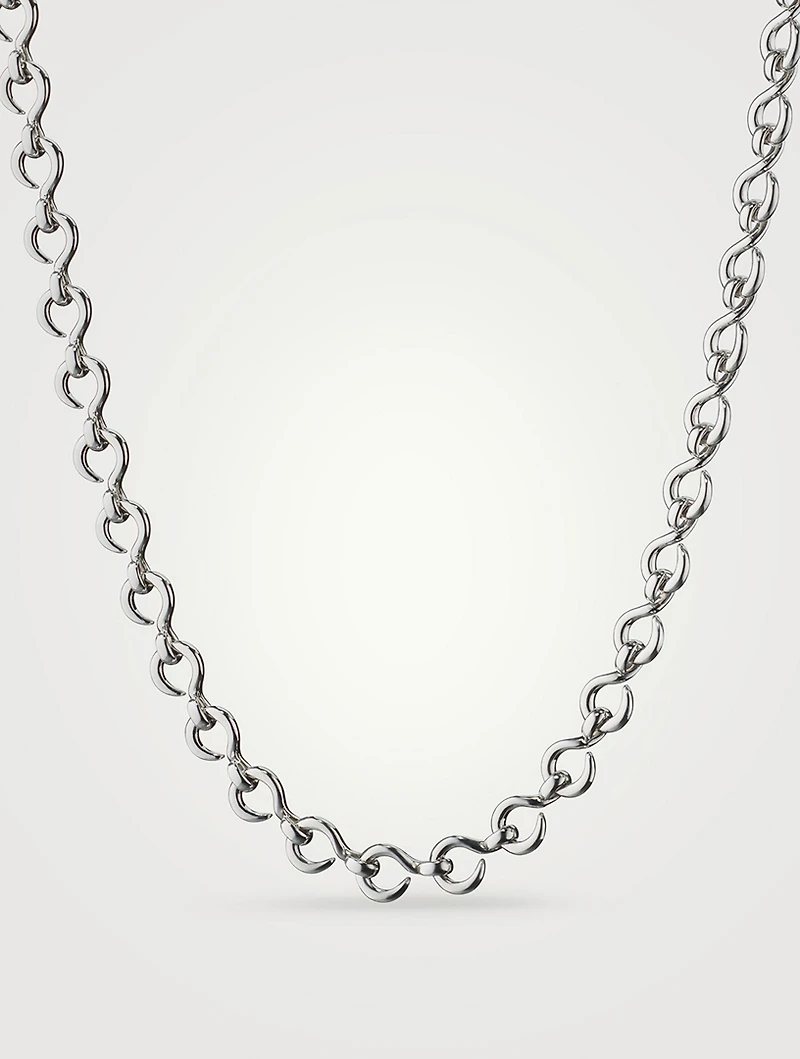 Petite The Twist Silver Infinity Necklace