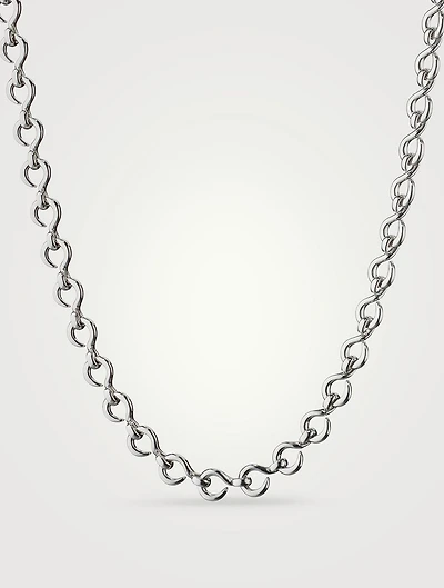 Petite The Twist Silver Infinity Necklace