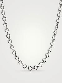 Petite The Twist Silver Infinity Necklace