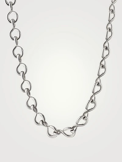 The Twist Premier Silver Infinity Necklace