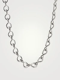The Twist Premier Silver Infinity Necklace