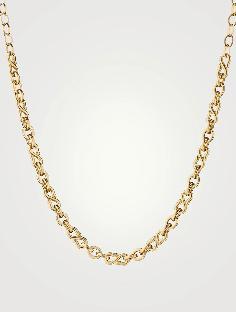Infinity 18K Gold Necklace
