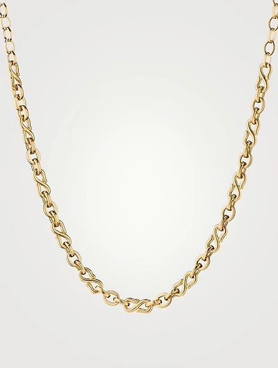 Infinity 18K Gold Necklace
