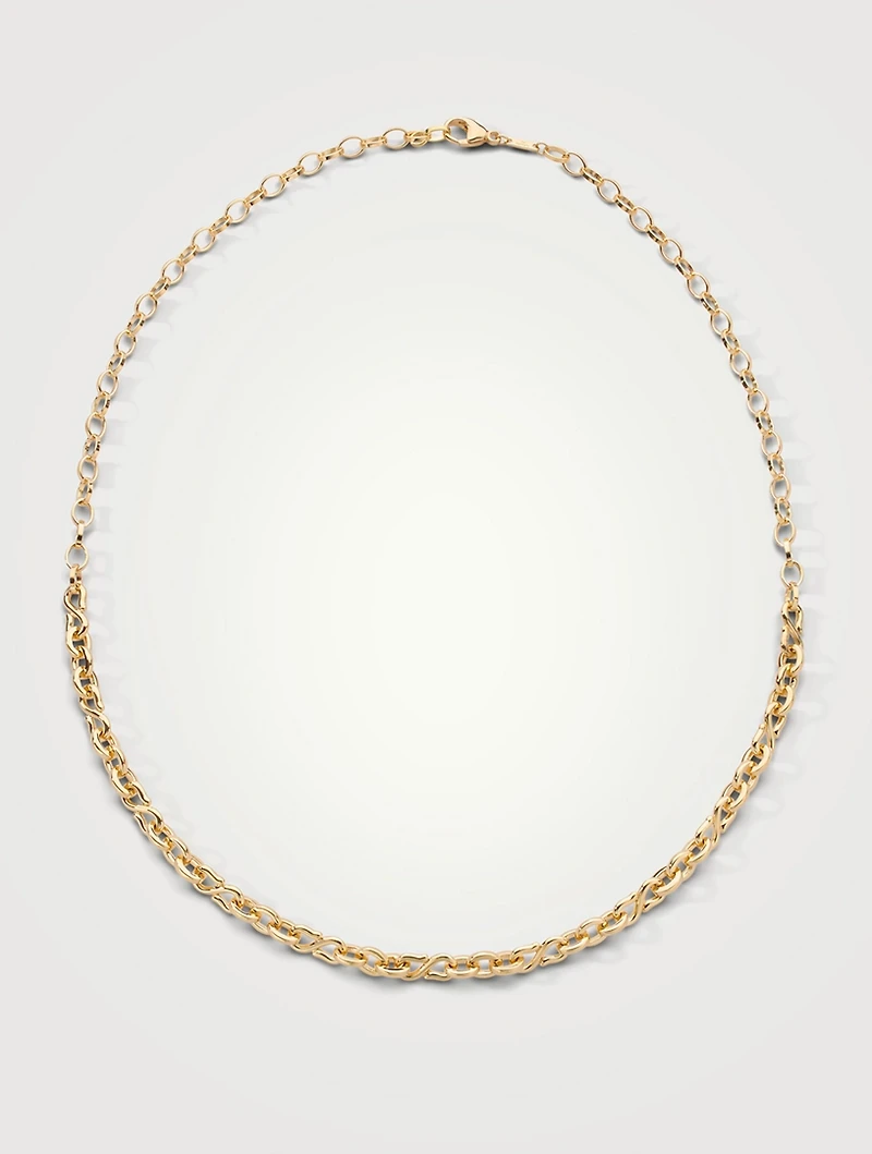 Infinity 18K Gold Necklace