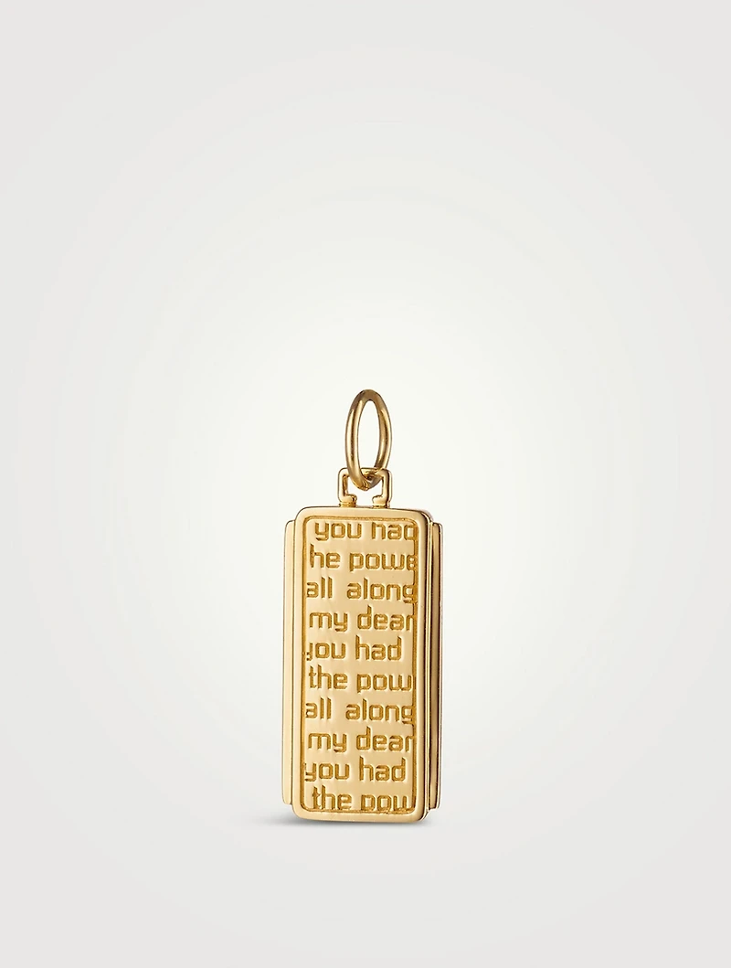 Dorothy 18K Gold Medallion Charm