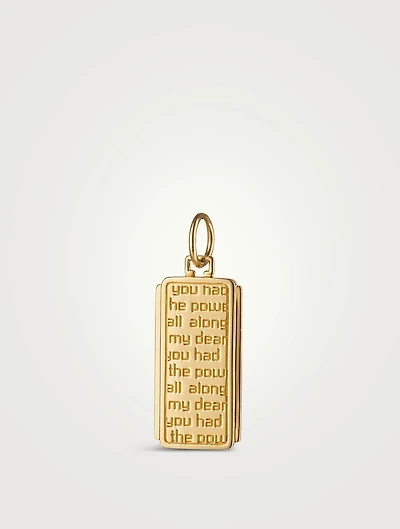 Dorothy 18K Gold Medallion Charm