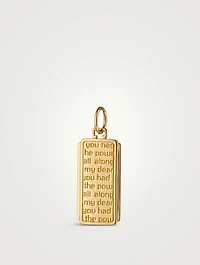 Dorothy 18K Gold Medallion Charm