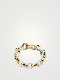 Marilyn White Ceramic 18K Gold Bracelet