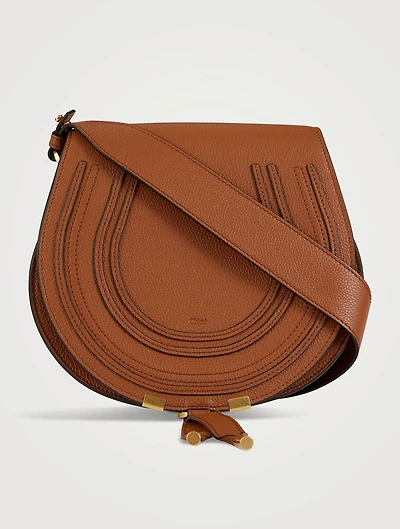 Small Marcie Leather Saddle Bag