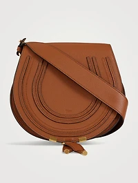 Small Marcie Leather Saddle Bag